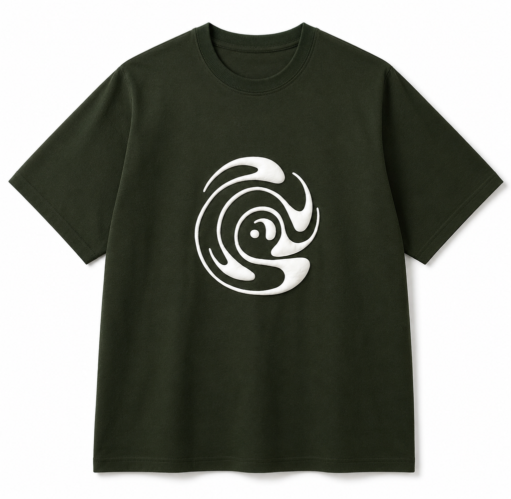 Defaith Olive World Oversized Tee
