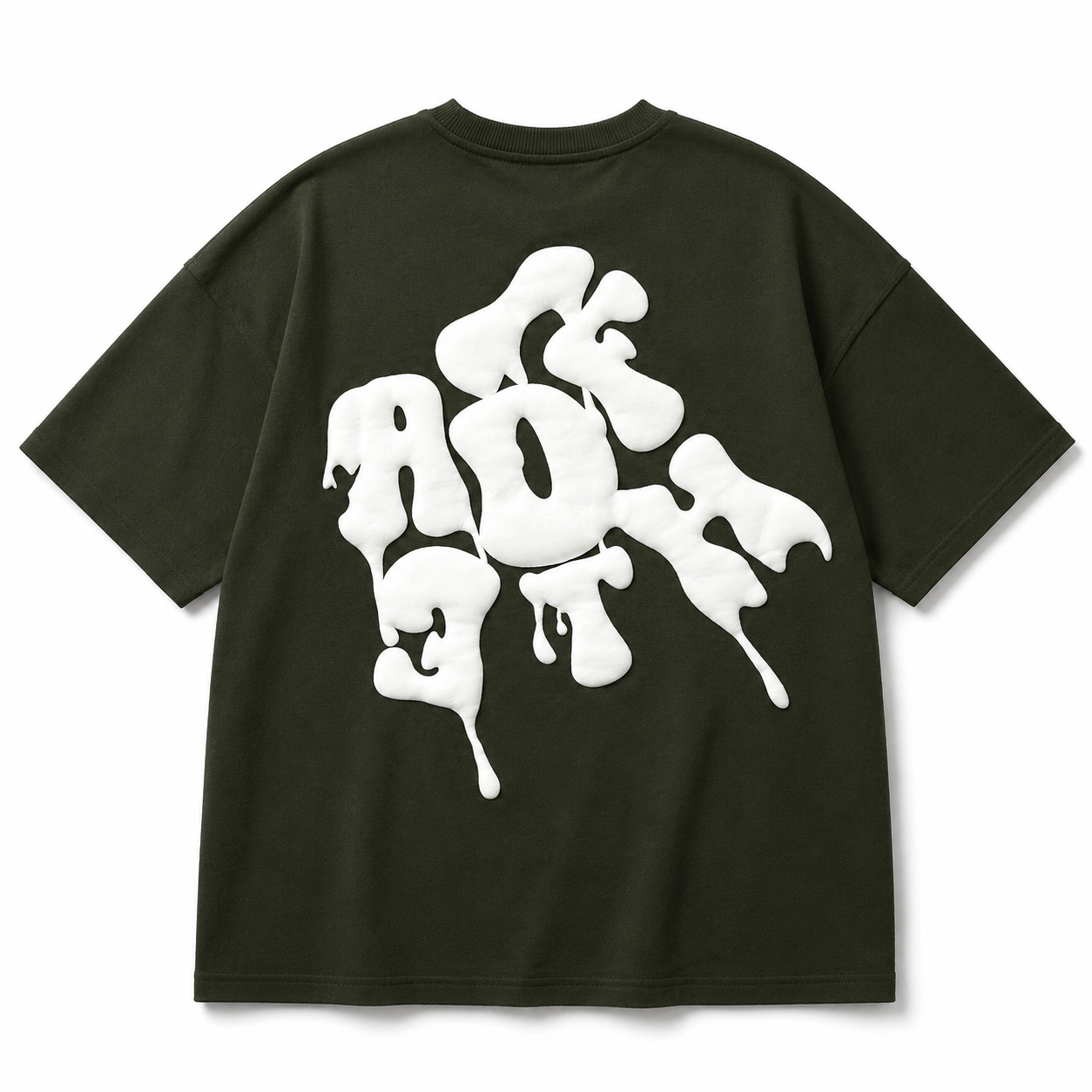 Defaith Olive World Oversized Tee
