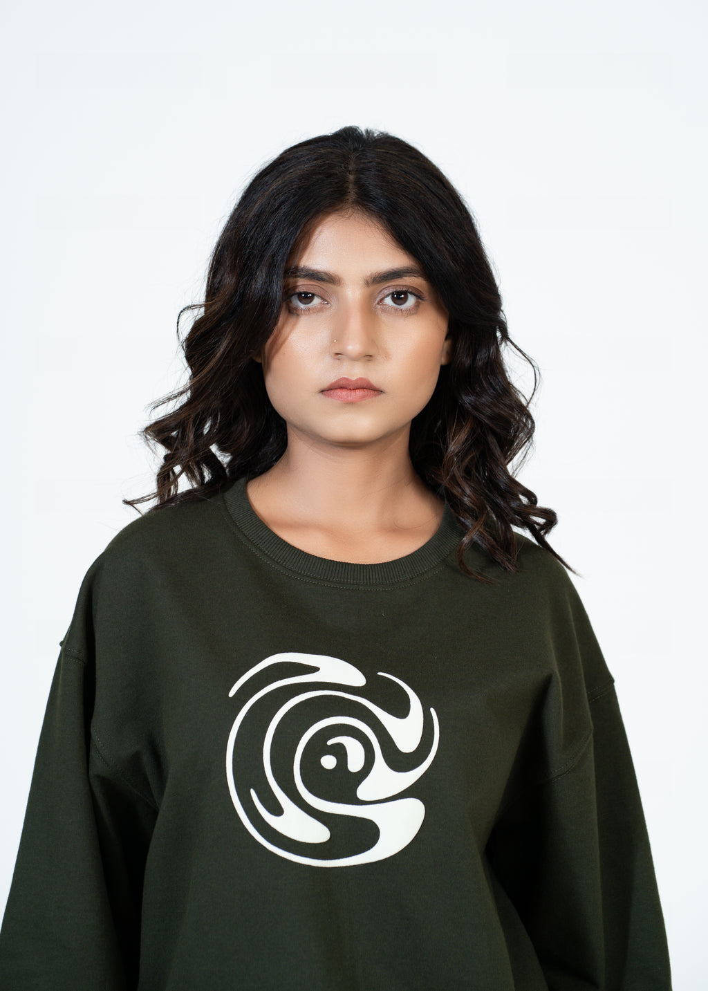 Defaith Olive World Oversized Tee