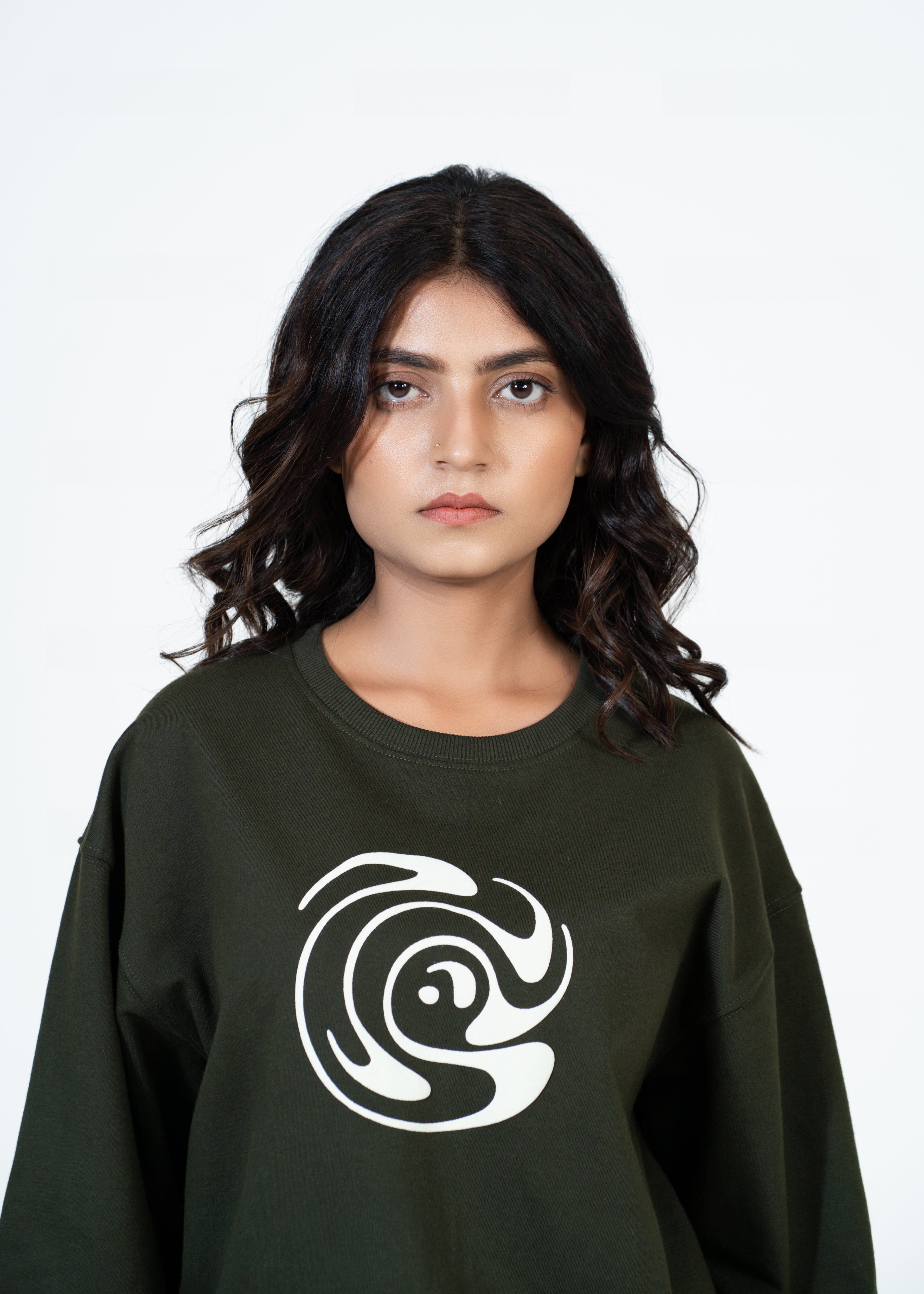 Defaith Olive World Oversized Tee