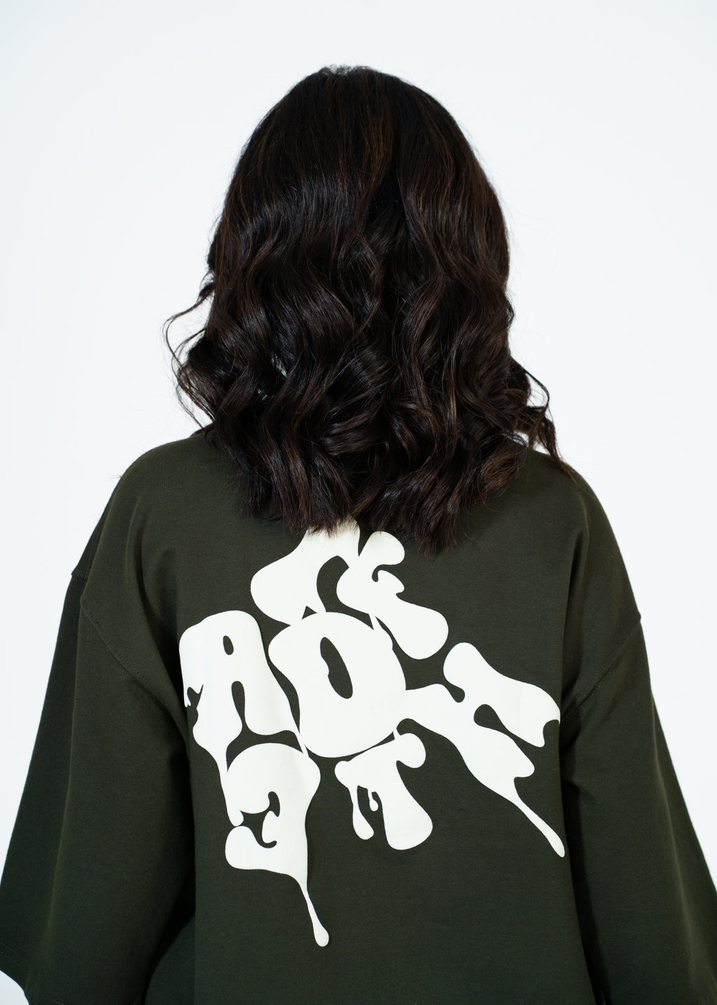 Defaith Olive World Oversized Tee