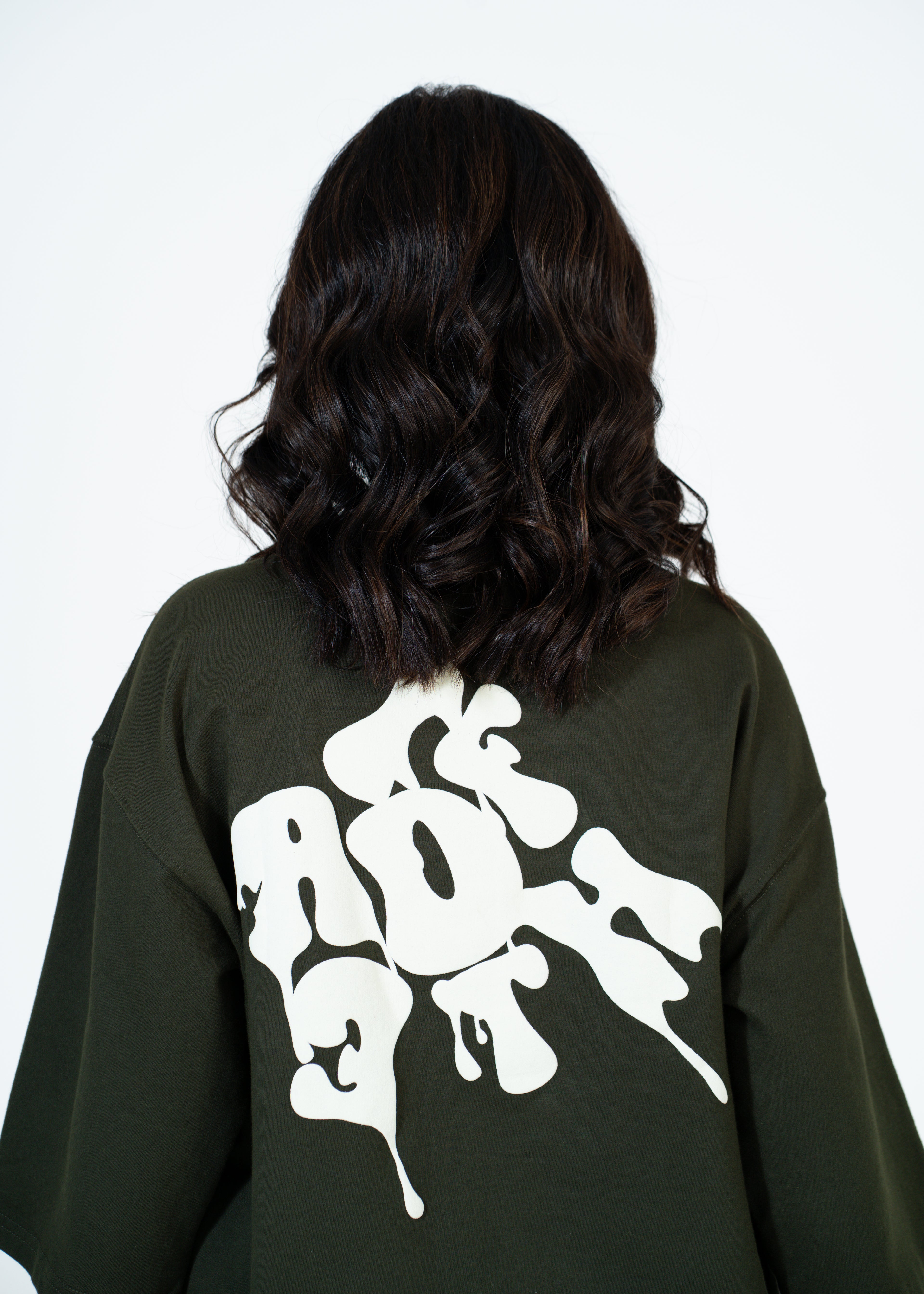Defaith Olive World Oversized Tee